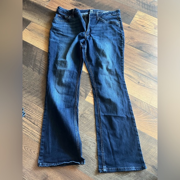 Women’s Lee Riders Midrise Bootcut 18M Dark Blue Denim Jeans - Picture 1 of 5